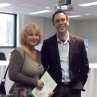 Marie-France Bleau, agente administrative, et Vincent-Hugo Valiquette, chef de l'informatique